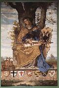 Philipp veit Fresco in the Stadelschen Institute, right side, scene, allegorical figure of Germania oil on canvas